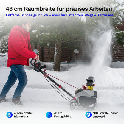 AL-KO Akku-Schneefräse 36V - ST 4048 - inkl. Akku und Ladegerät - Mühelose Räumung bis zu 300 m²