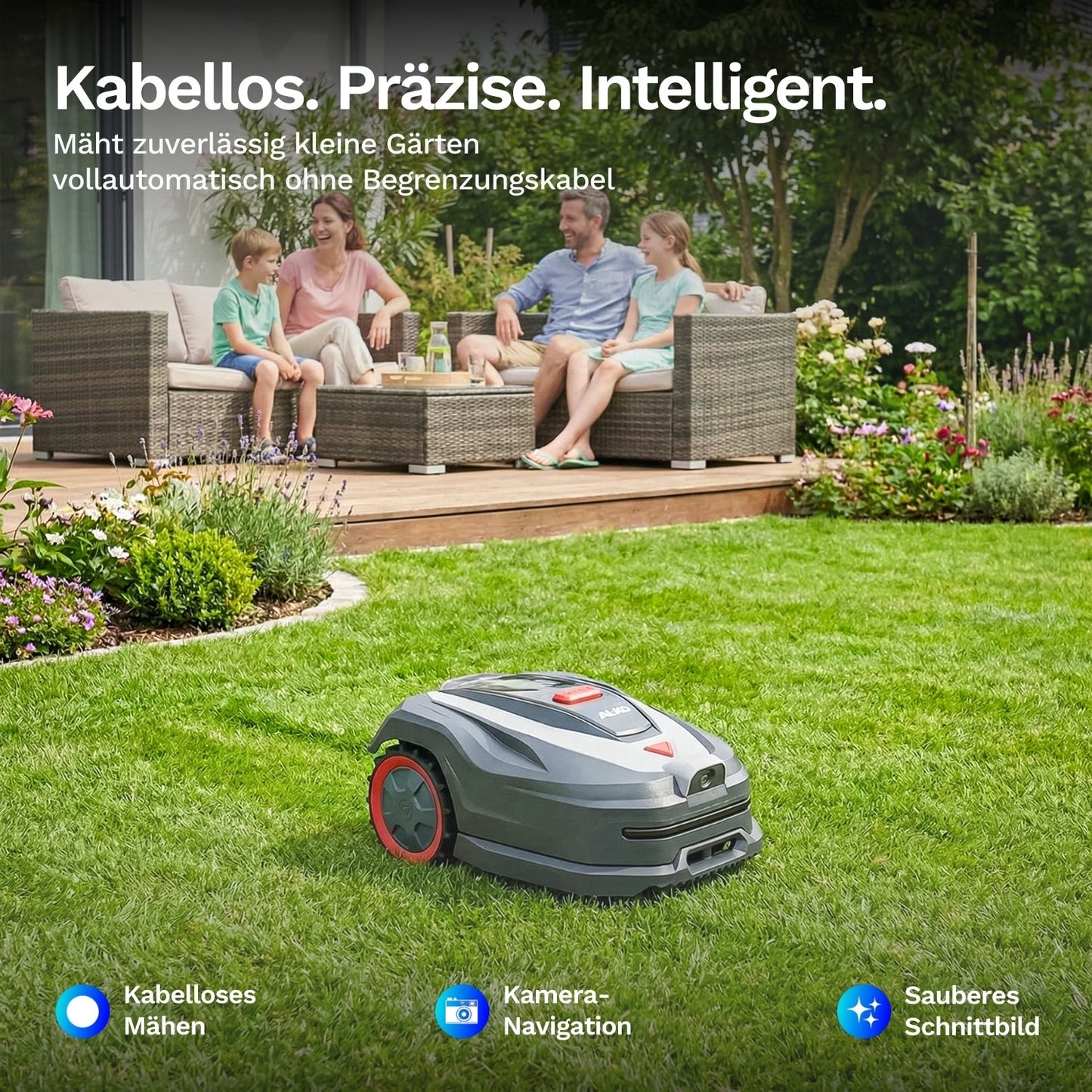 AL-KO Robolinho 500 Vision – Mähroboter ohne Begrenzungskabel