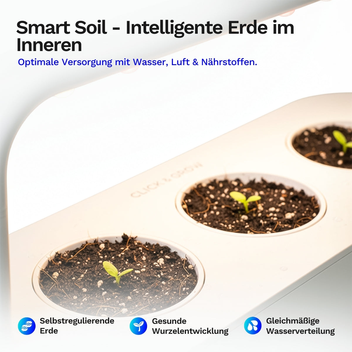 Click & Grow Smart Garden 9 - Indoor Kräutergarten (Farbe: weiss oder grau)