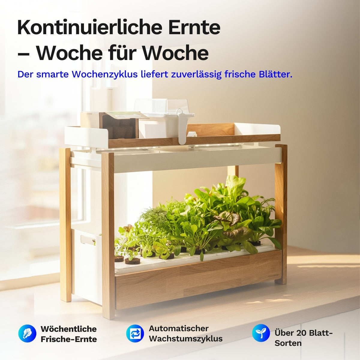 Click & grow 25 - Indoor Kräutergarten (Farbe: weiss)