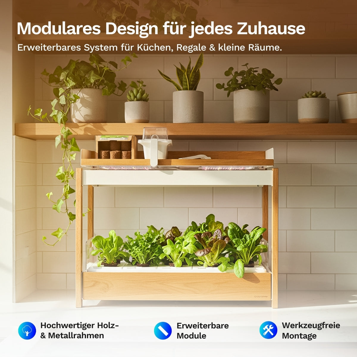 Click & grow 25 - Indoor Kräutergarten (Farbe: weiss)