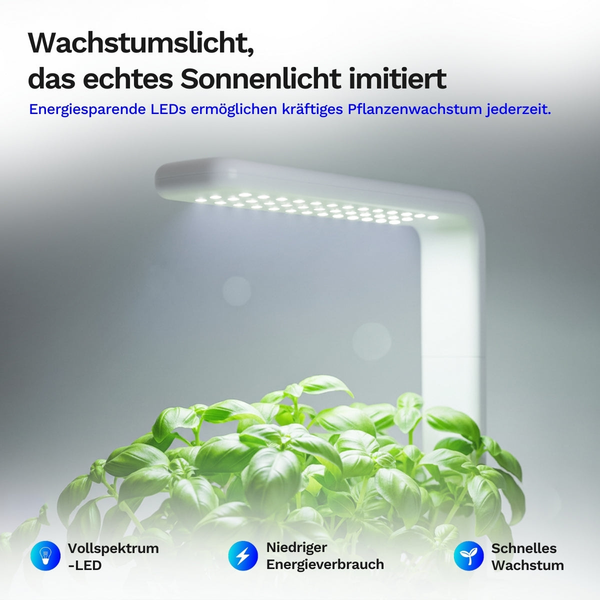 Click & grow Smart Garden 3 - Indoor Kräutergarten (Farbe: weiss oder grau)