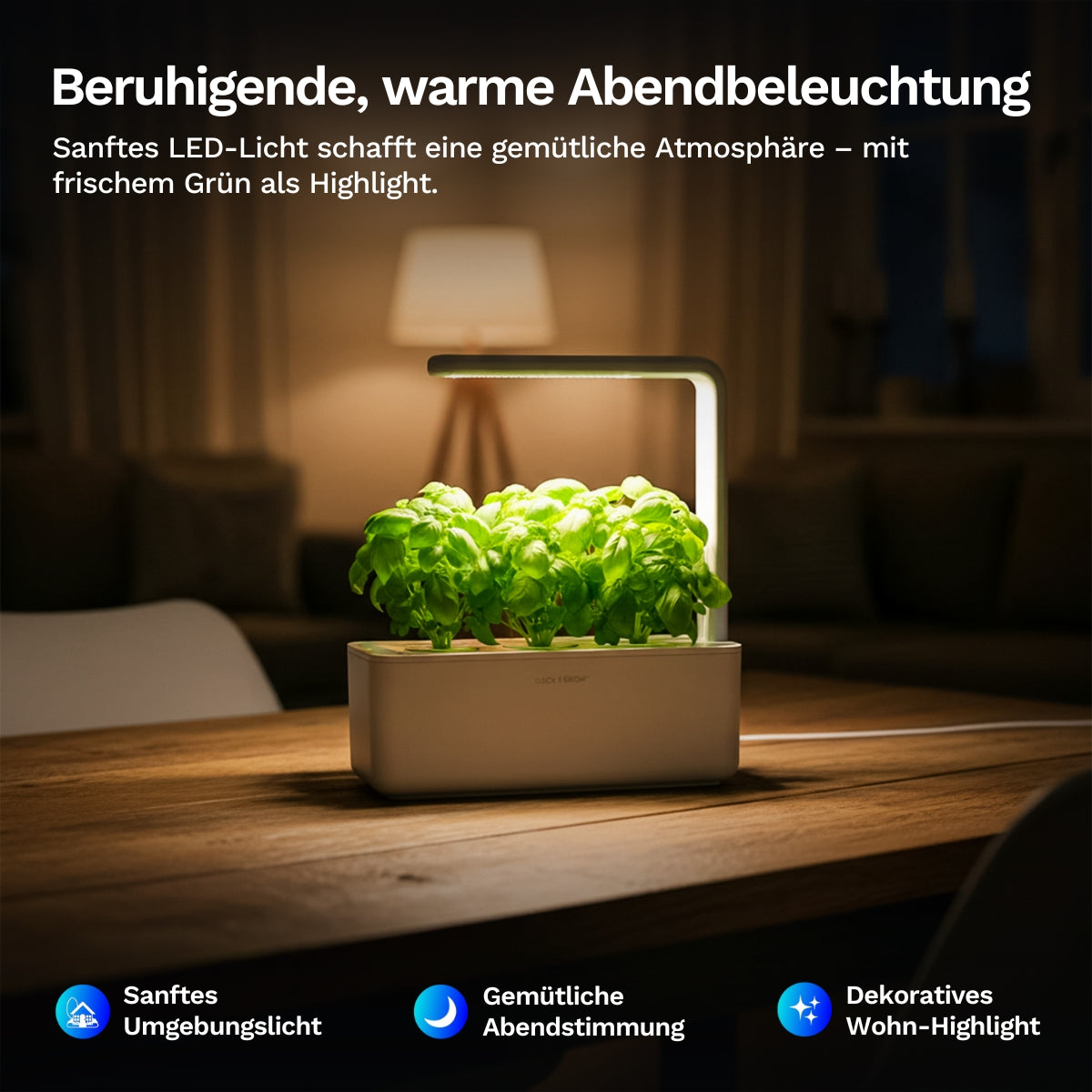 Click & grow Smart Garden 3 - Indoor Kräutergarten (Farbe: weiss oder grau)