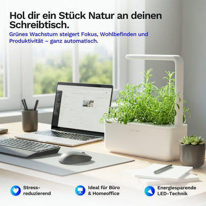 Click & grow Smart Garden 3 - Indoor Kräutergarten (Farbe: weiss oder grau)