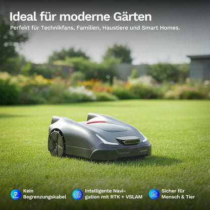 Joybee K2 – Kabelloser Mähroboter für präzises, gleichmäßiges Mähbild