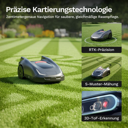 Joybee K2 – Kabelloser Mähroboter für präzises, gleichmäßiges Mähbild