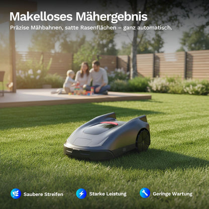 Joybee K2 – Kabelloser Mähroboter für präzises, gleichmäßiges Mähbild