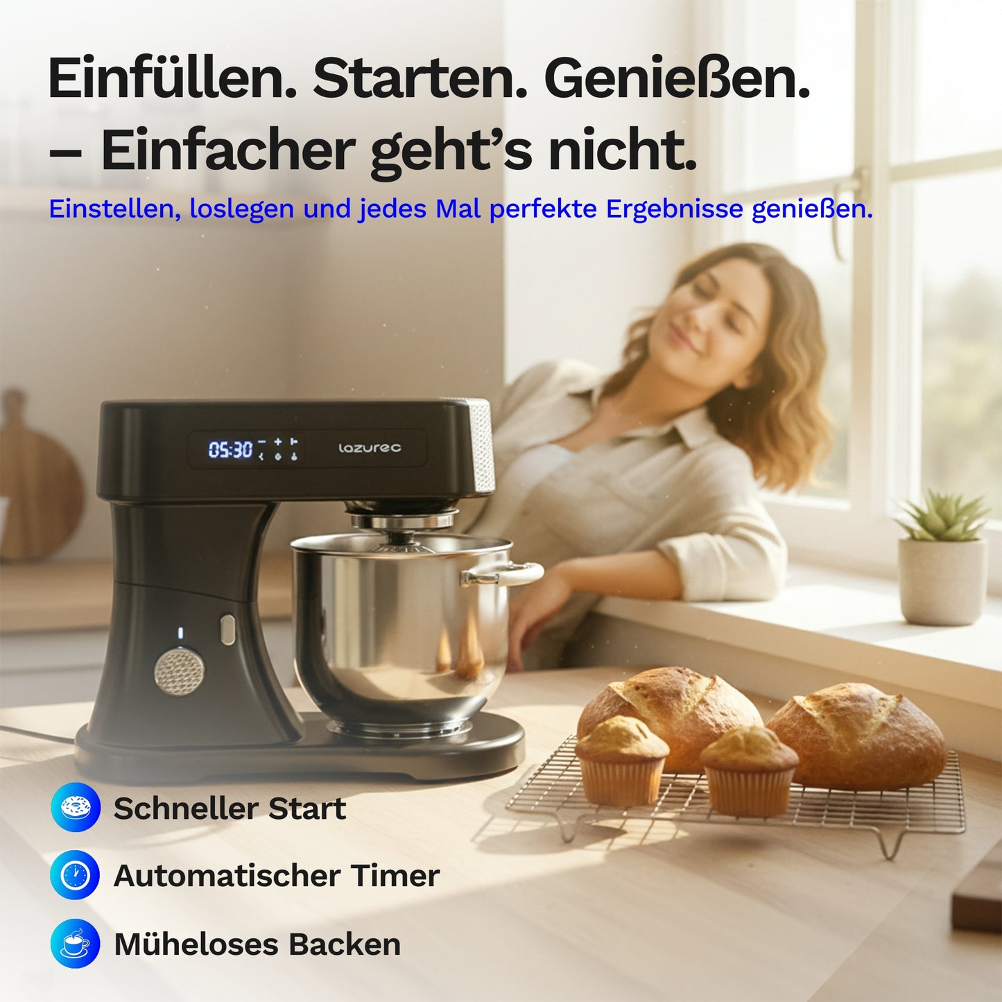 Lazurec Bakara Mix One – Clevere Küchenmaschine für mehr Genuss & weniger Aufwand