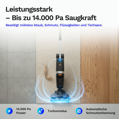 Lazurec L5 – Kabelloser Nass-Trocken-Sauger mit starker Saugleistung