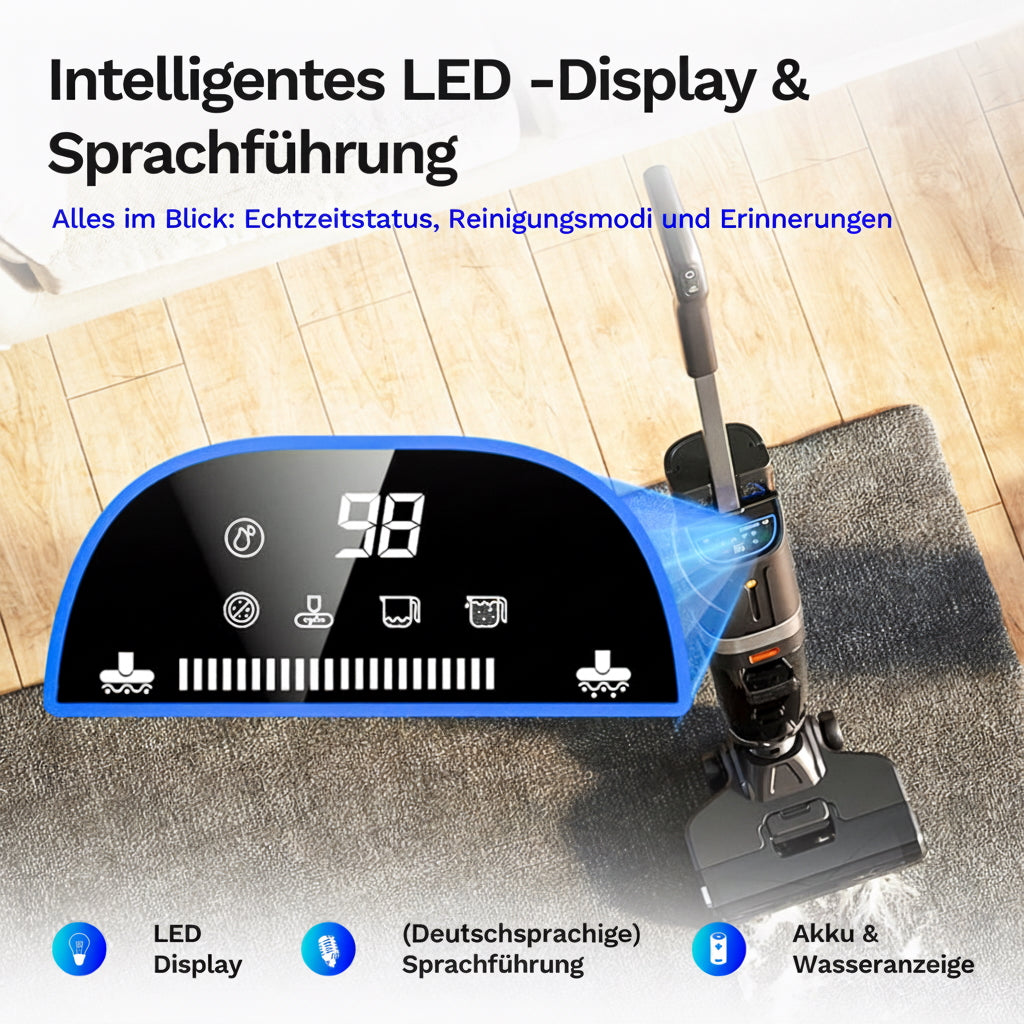 Lazurec L5 – Kabelloser Nass-Trocken-Sauger mit starker Saugleistung