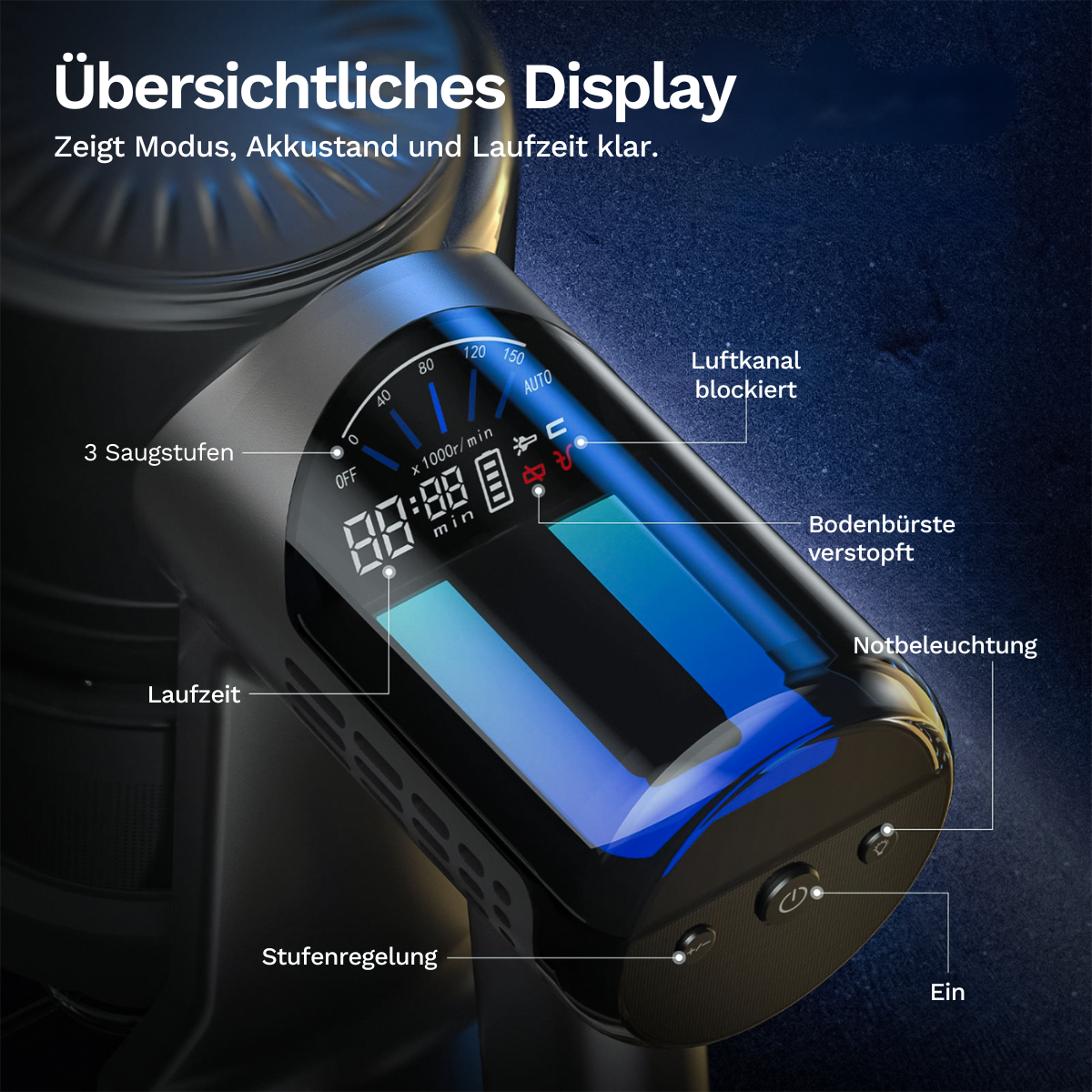 Moosoo TD1 Mate - Akku Staubsauger