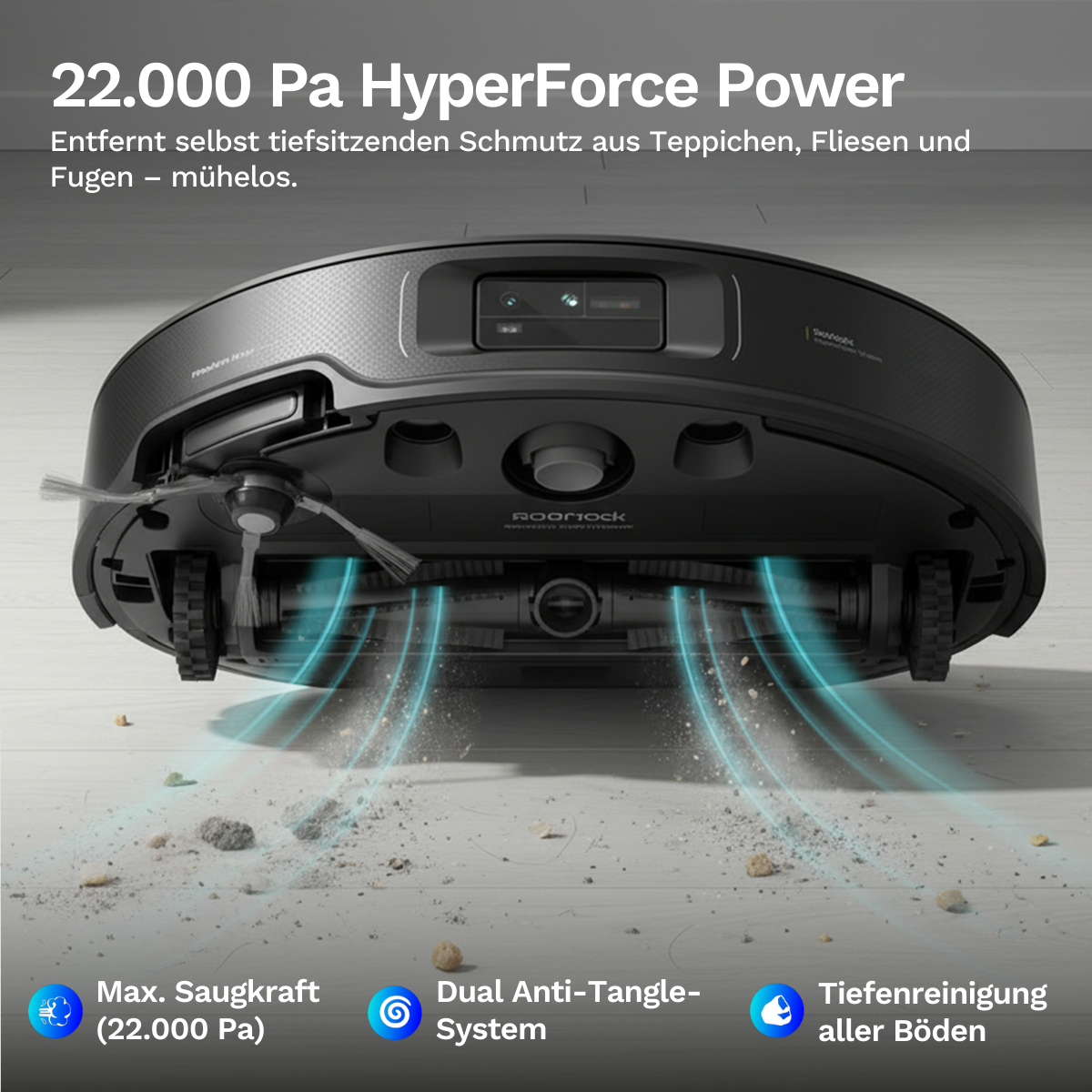 Roborock Saros Z70 - Saug und Wischroboter (Farbe: silber)