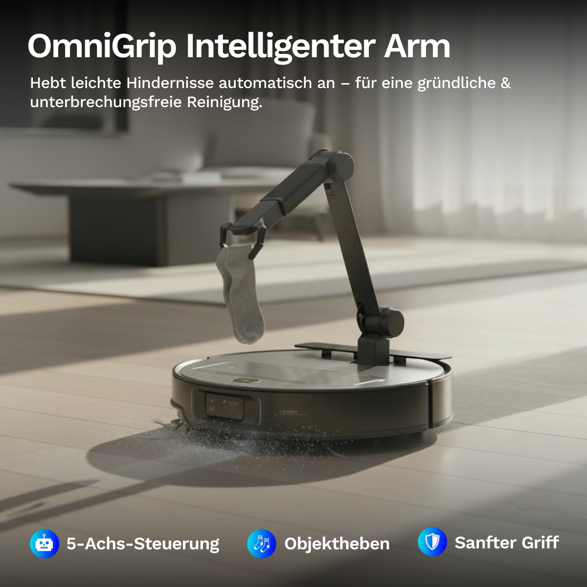 Roborock Saros Z70 - Saug und Wischroboter (Farbe: silber)