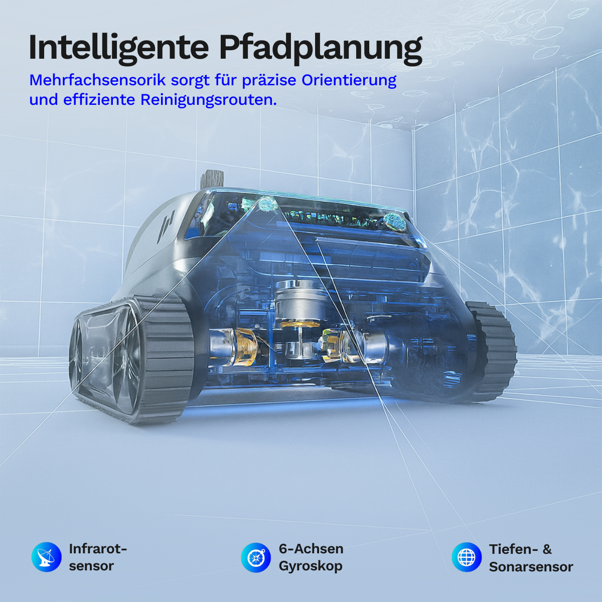 Wybotics Wybot S2 Pro - Akku Poolroboter mit Selbstladung