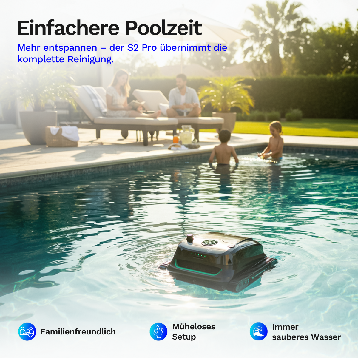 Wybotics Wybot S2 Pro - Akku Poolroboter mit Selbstladung