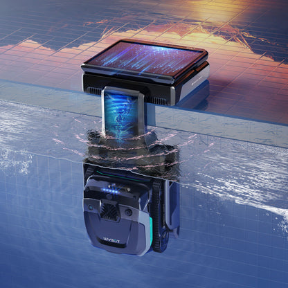 Wybotics Wybot S3 - Poolroboter Akku - mit Solar-Ladung, 3D-Navigation & automatischer Selbstentleerung