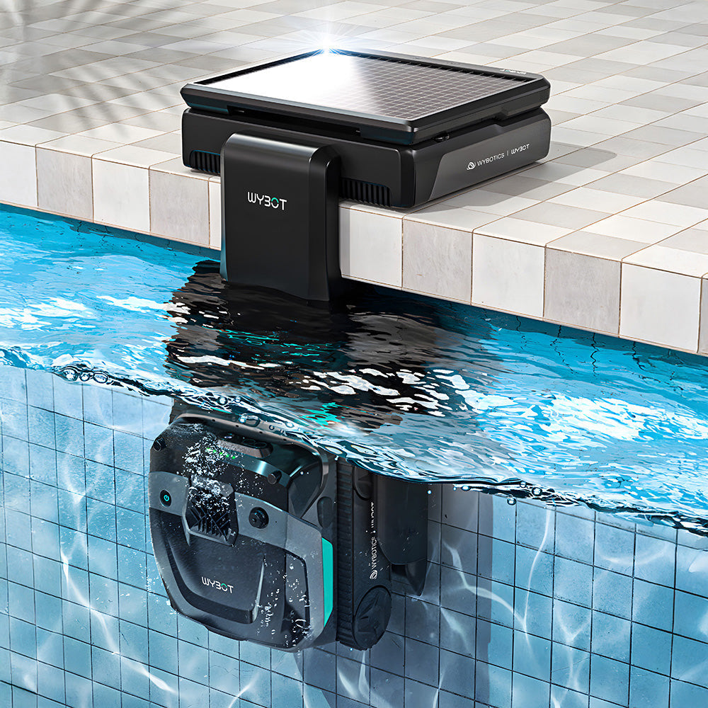 Wybotics Wybot S3 - Poolroboter Akku - mit Solar-Ladung, 3D-Navigation & automatischer Selbstentleerung